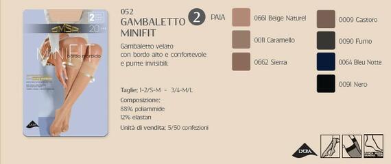 - 052 GAMBALETTO DONNA MINIFIT 20 (SET 2 PZ)